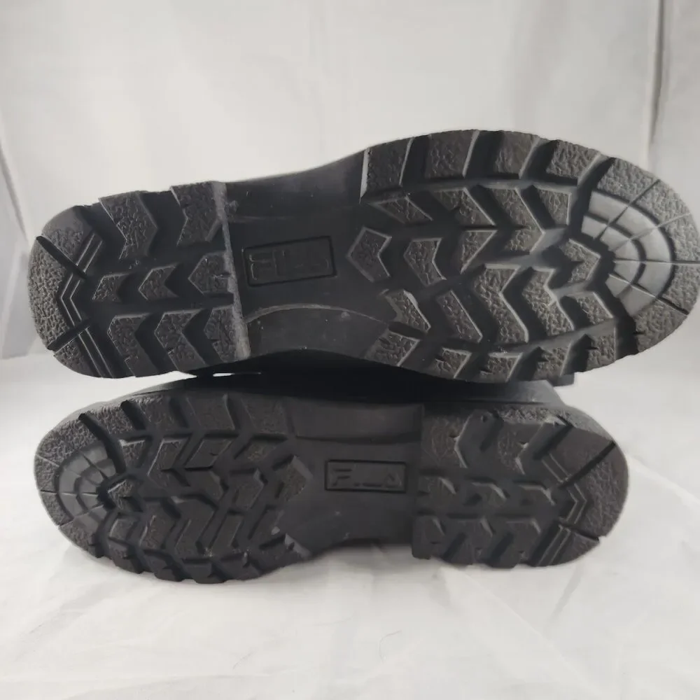 Fila Men's Sz 12 Weathertech Extreme Waterproof Duck Boots Black - Used w/ Box